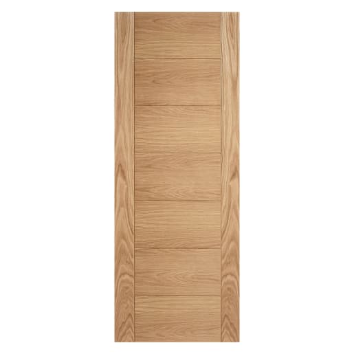 Carini 7 Panel Unfinished Oak Door 838 x 1981mm