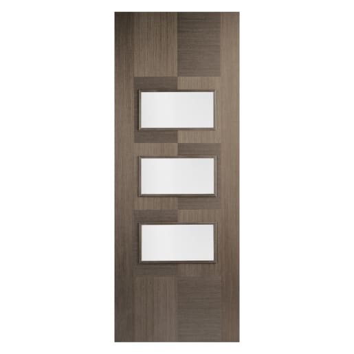 Apollo 3 Light Prefinished Chocolate Grey Door 686 x 1981mm