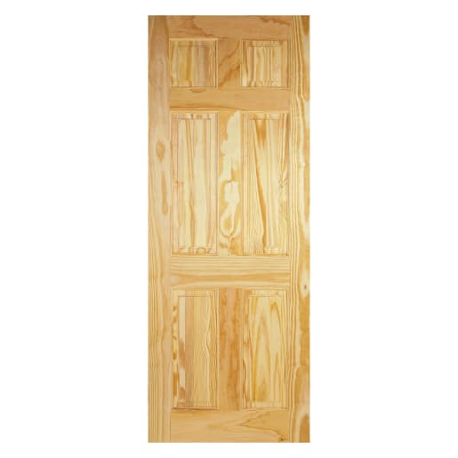 6 Panel Clear Pine Door 711 x 1981mm