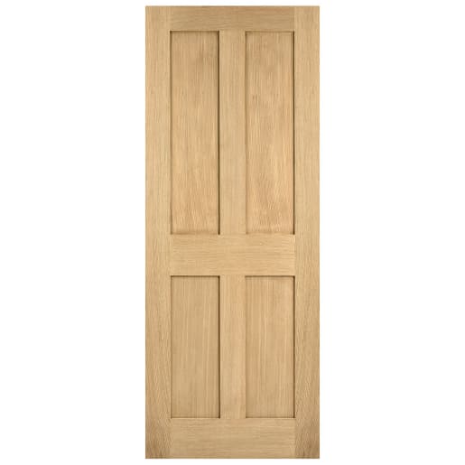 London Unfinished Oak Door 610 x 1981mm