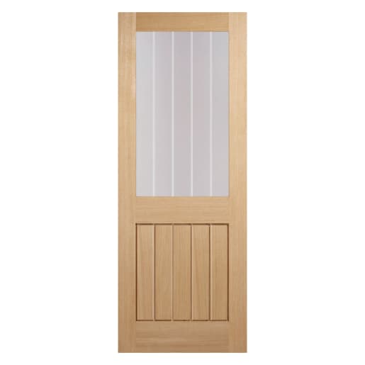 Mexicano Half Light Oak Door 1981 x 686 x 35mm