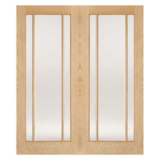 Lincoln Pairs Unfinished Oak Door 1524 x 1981mm