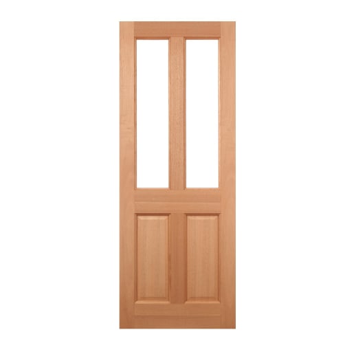 Malton 2 Light Unglazed External Hardwood M&T Door 762 x 1981mm