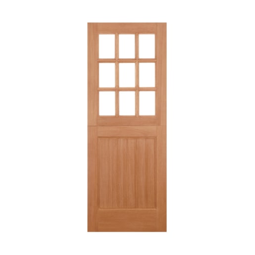 Stable 9 Light Straight Top Hardwood M&T Door 813 x 2032mm