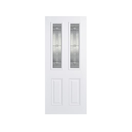 Malton 2 Light Glazed External Prefinished White Door 813 x 2032mm