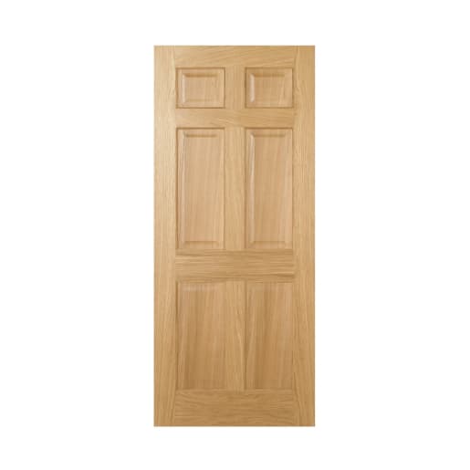 Regency 6 Panel Prefinished Oak Door 838 x 1981mm