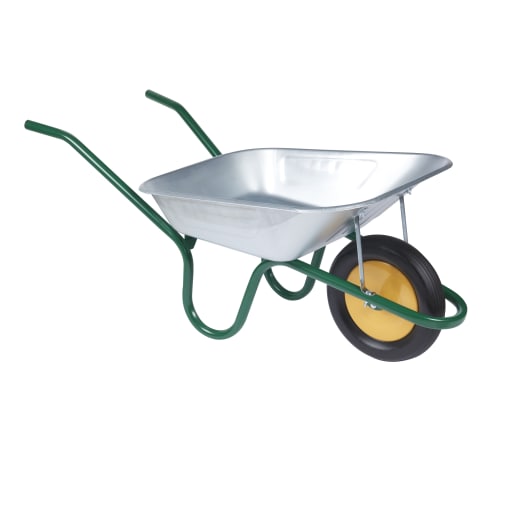 Haemmerlin Galvanised Wheelbarrow With Puncture Free Wheel 90 Litre