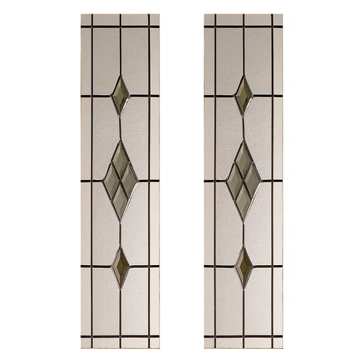 Malton 2 Light Smoked Glass Door  875 x 214 x 4.0mm