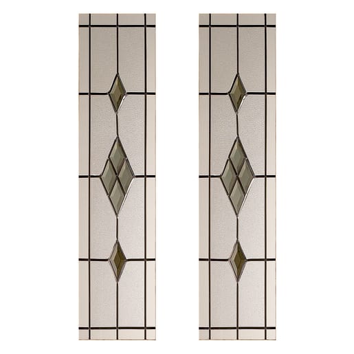 Malton 2 Light Smoked Glass Door 214 x 875mm