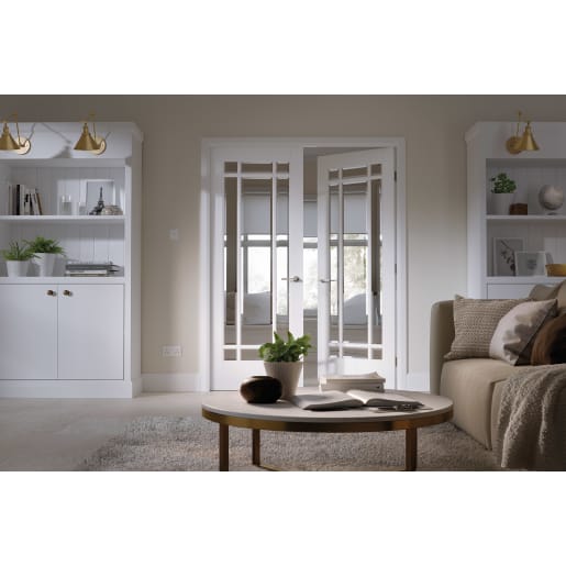 Manhattan 9 Light Primed White Door 1524 x 1981mm