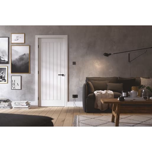 Mexicano Primed White FD30 Fire Door 1981 x 686 x 44mm