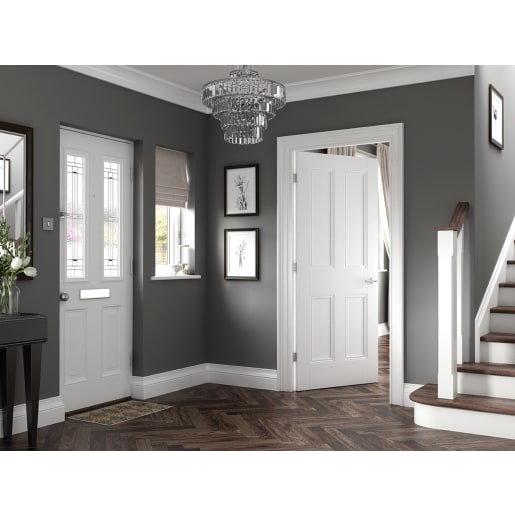 Nostalgia 4 Panel Primed White Door 686 x 1981mm