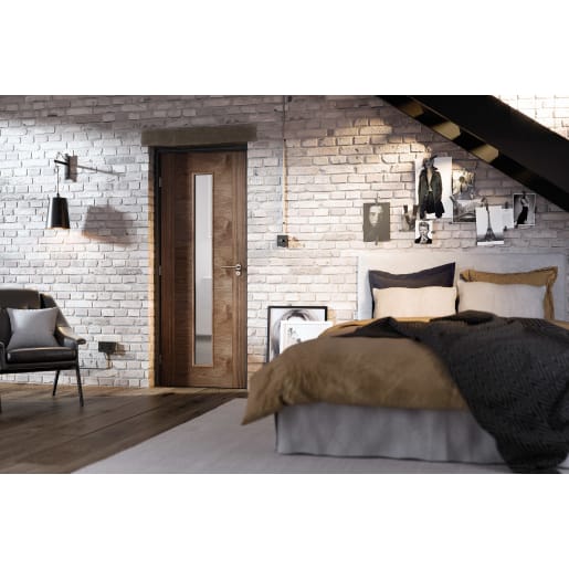 Sofia 1 Light Prefinished Walut Door 826 x 2040mm