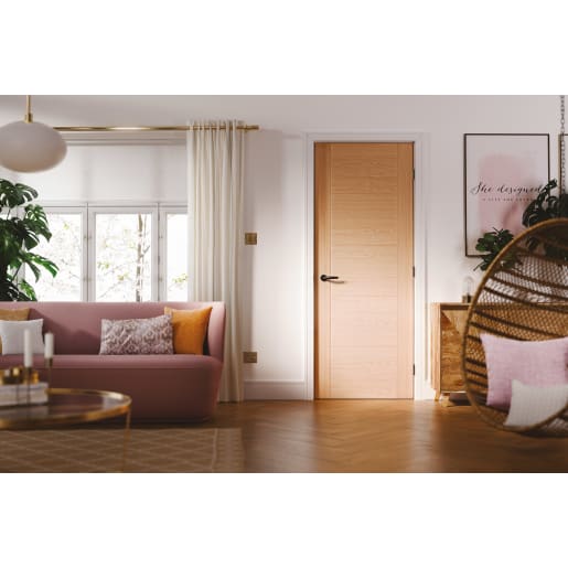 Vancouver 5 Panel Prefinished Oak Door 457 x 1981mm