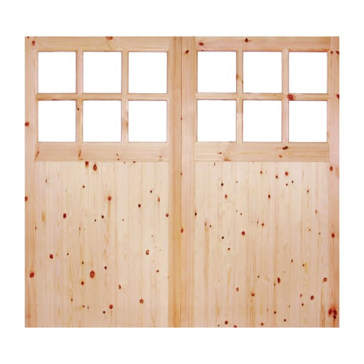 Single Glazed Garage Door Redwood Door 2135 x 2135mm