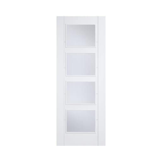 Vancouver 4 Light Primed White Door 762 x 1981mm