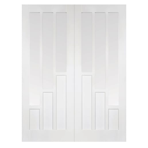 Coventry 3 Panel Pair Primed White Door 1067 x 1981mm