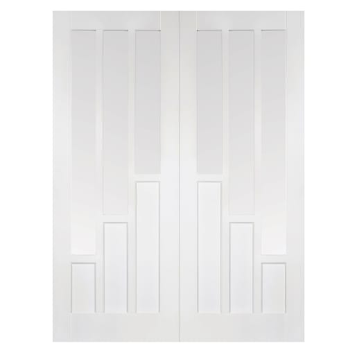 Coventry 3 Panel Pair Primed White Door 1168 x 1981mm