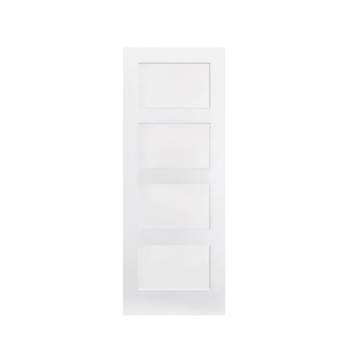 Shaker 4 Panel Primed White Door 762 x 1981mm
