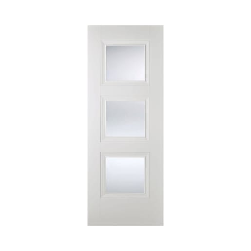 Amsterdam 3 Light Primed Plus White Door 686 x 1981mm