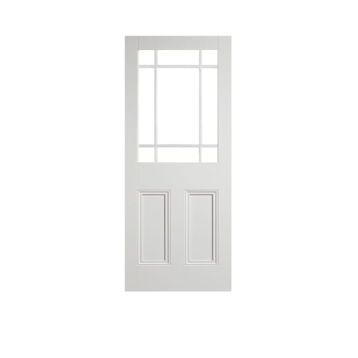 Downham Unglazed 9 Light Internal Primed White Door 838 x 1981mm