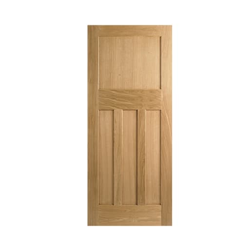 DX 30s Unfinished Oak FD30 Fire Door 1981 x 762 x 44mm