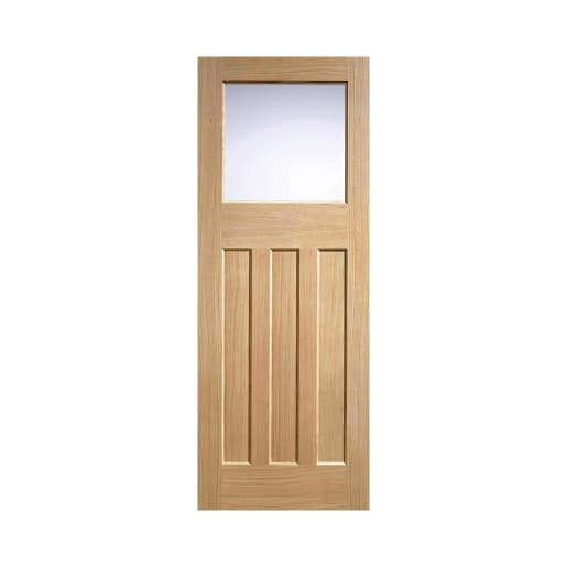 DX 30s Unfinished Oak Door 1981 x 762 x 35mm
