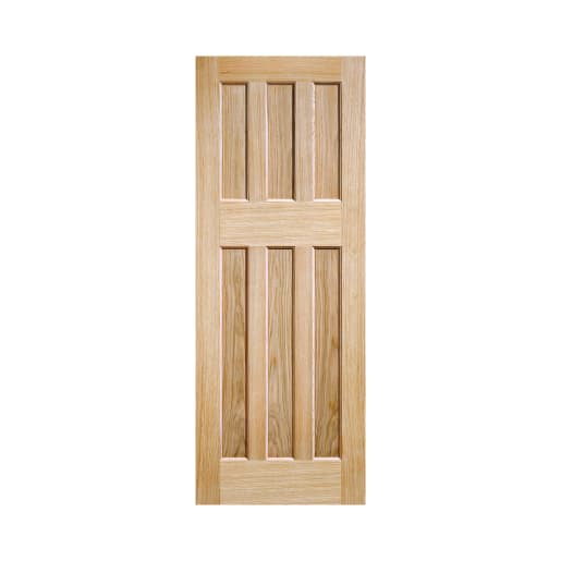 DX 60s Unfinished Oak Door 686 x 1981mm