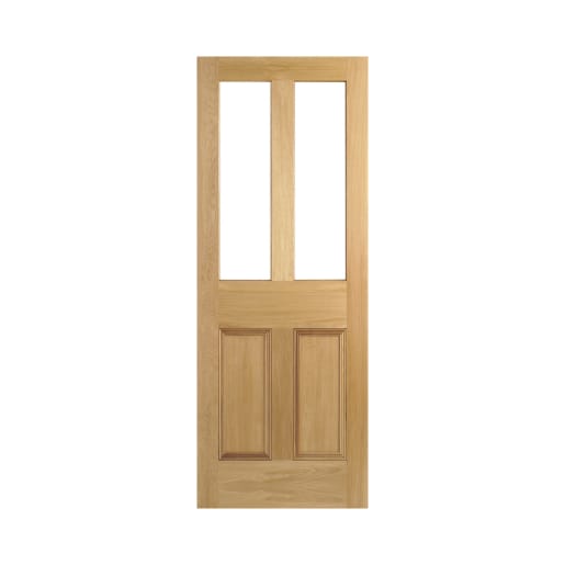 Malton 2 Light Internal Unfinished Oak Door 686 x 1981mm