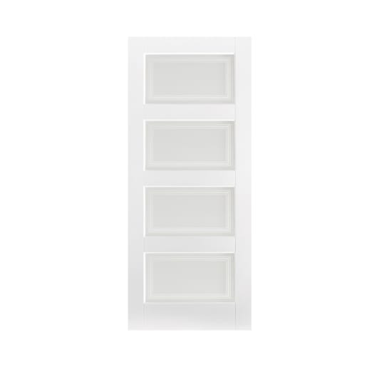 Contemporary 4 Light Primed White Door 762 x 1981mm