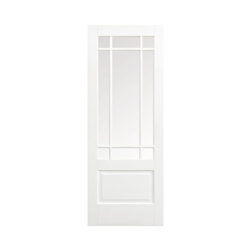 Downham 9 Light Glazed Primed White Door 826 x 2040mm