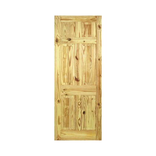 6 Panel Knotty Pine Door 711 x 1981mm