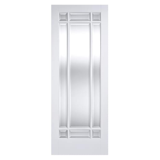 Manhattan 9 Light Primed White Door 838 x 1981mm