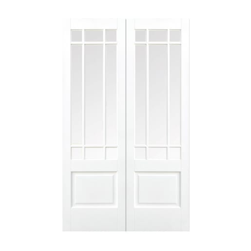 Downham 9 Light Glazed Primed White Door 1372 x 1981mm