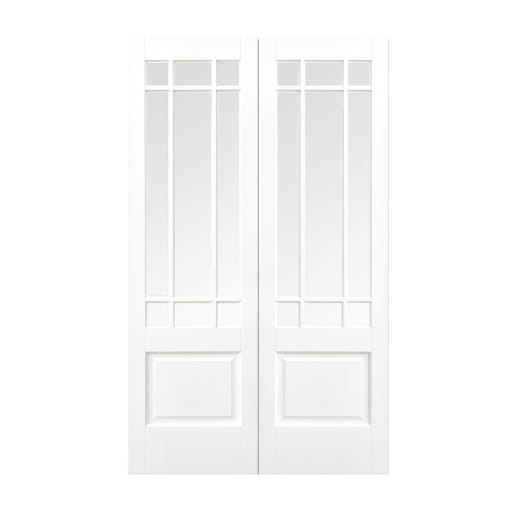 Downham 9 Light Glazed Primed White Door 914 x 1981mm