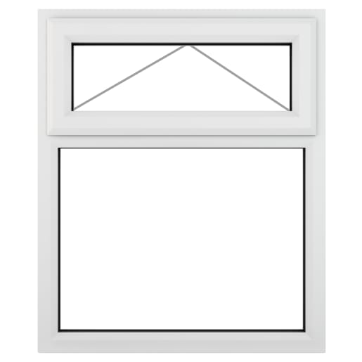 PVC-U Top Hung Window 1190 x 1115 mm White