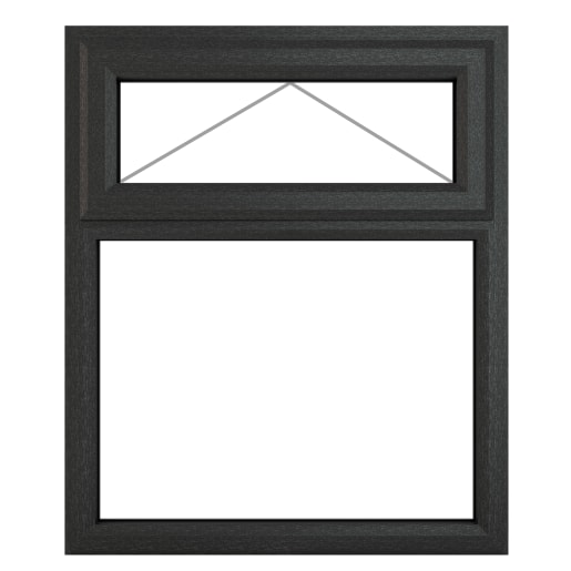 PVC-U Top Hung Window 1190 x 965mm Grey/White