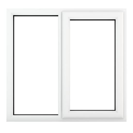 PVC-U RH Side Hung Window 1190 x 965 mm White