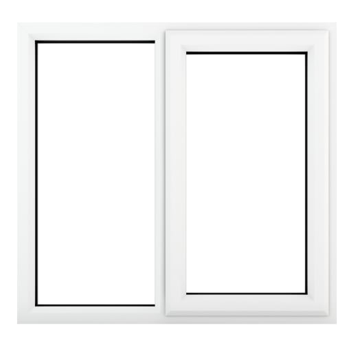 PVC-U RH Side Hung Window 1190 x 1115 mm White