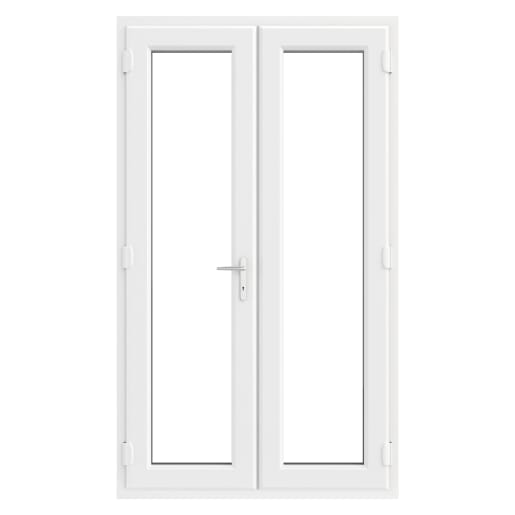 PVC-U French Door Left Hand Master 1290 x 2055 mm White