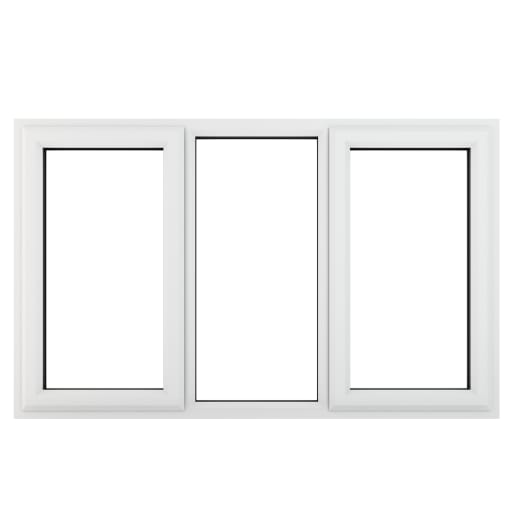 PVC-U L&RH Side Hung Fixed Centre Window 1770 x 1115mm White