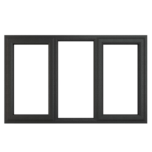 PVC-U L&RH Side Hung Window 1770 x 965mm Grey/White