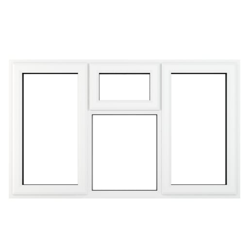 PVC-U L&RH Side Hung Top Opener Window 1770 x 1190mm White
