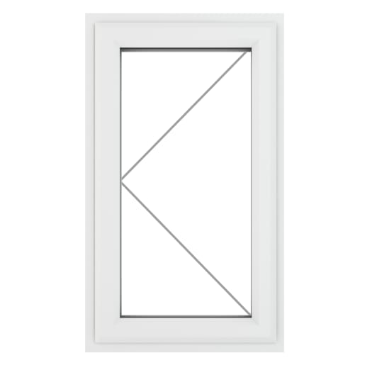 PVC-U LH Side Hung Window 610 x 1040 mm White