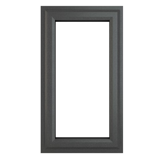 PVC-U RH Side Hung Window 610 x 1040 mm Grey/White