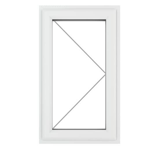 PVC-U RH Side Hung Window 610 x 1115 mm White