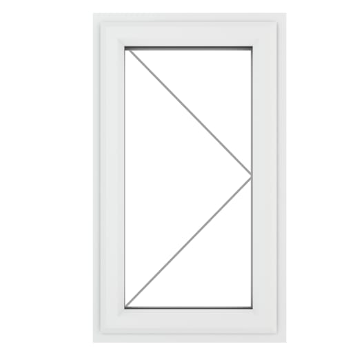 PVC-U RH Side Hung Window 610 x 965 mm White