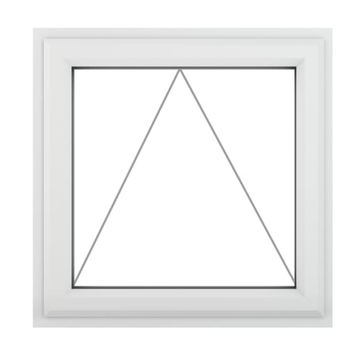 PVC-U Top Opener Window 820 x 820 mm White