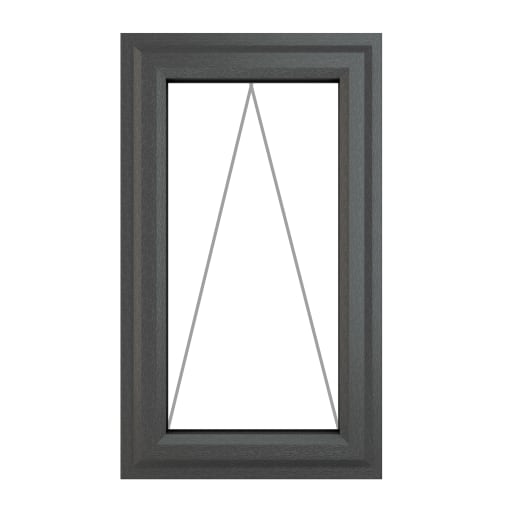 PVC-U Top Opener Window 610 x 1040 mm Grey/White