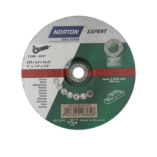 Norton Expert Stone Grinding Disc 230 x 6 x 22.23mm